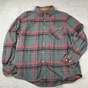 CQA Adult Plaid Multicolor XL X-Large Pocket Button Down Casual‎ Shirt Men Used